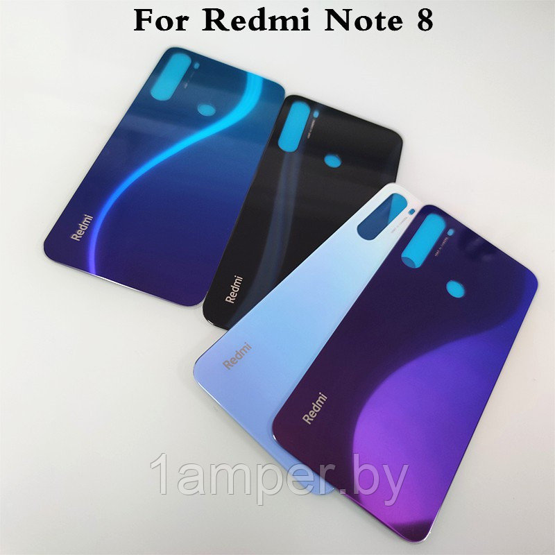 Задняя крышка Original для Xiaomi Redmi note 8 Фиолетовая, синяя, черная - фото 1 - id-p135167462