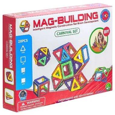 Конструктор магнитный Mag-Building (Mag-Wantong), 28 деталей