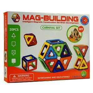 Конструктор магнитный Mag-Building (Mag-Wantong), 20 деталей