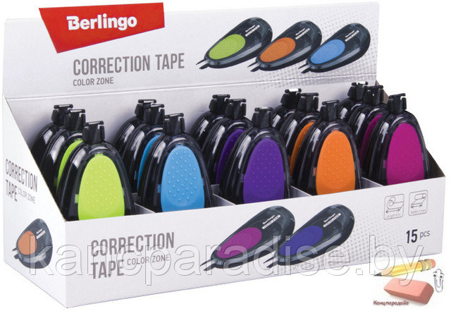 Корректирующая лента Berlingo Color Zone 5 мм. х 8 м., ассорти - фото 3 - id-p135168081