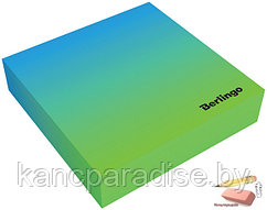 Блок для записи декоративный на склейке Berlingo Radiance 85х85х20 мм., голубой/зеленый, 200 листов