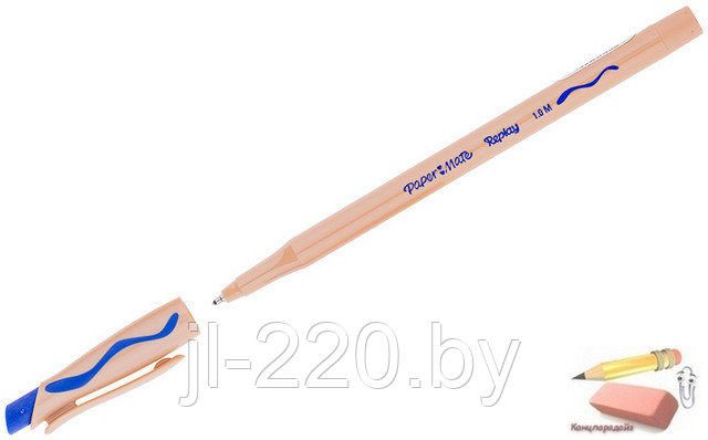 Ручка шариковая стираемая Paper Mate Replay Medium, 1,0 мм., синяя