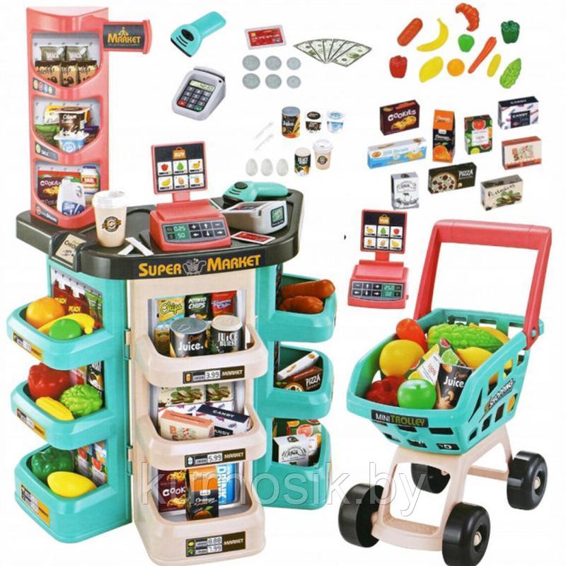 Набор Супермаркет детский с тележкой 47 предметов 668-76 - фото 1 - id-p135172994