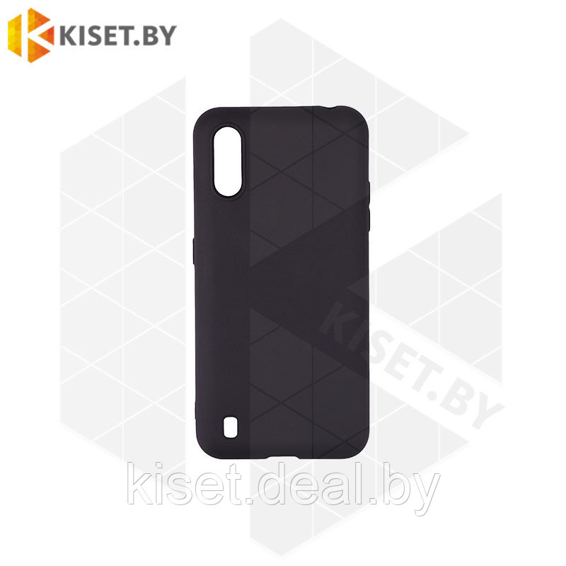Силиконовый чехол KST MC для Samsung Galaxy M01 черный матовый - фото 1 - id-p135177149