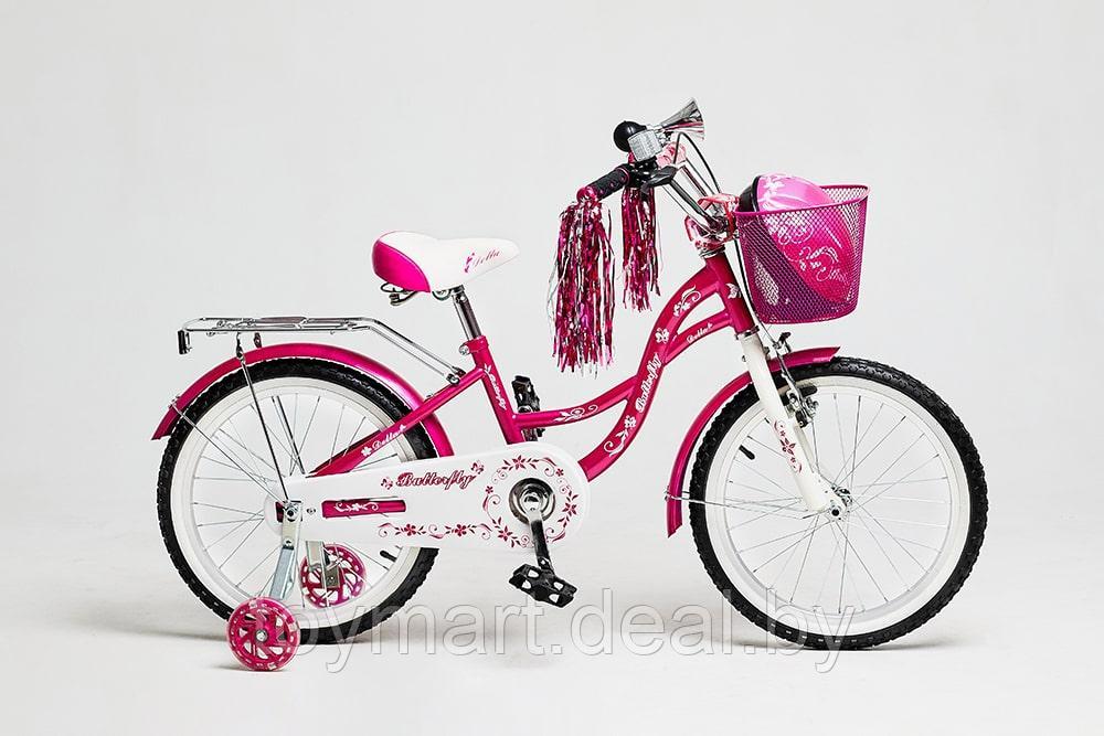 Велосипед двухколёсный - Delta Butterfly 14" для девочек (розовый) - фото 7 - id-p118966477
