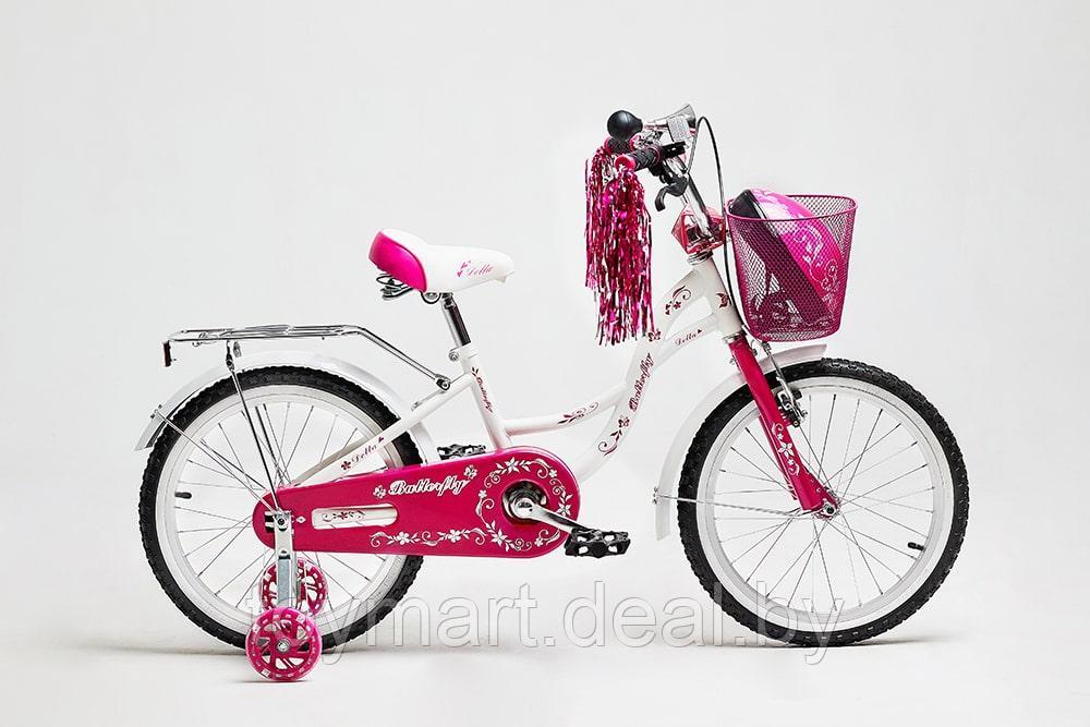 Велосипед двухколёсный - Delta Butterfly 20" (белый/розовый) - фото 6 - id-p118966478