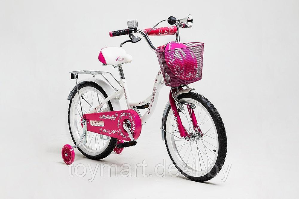 Велосипед двухколёсный - Delta Butterfly 20" (белый/розовый) - фото 7 - id-p118966478