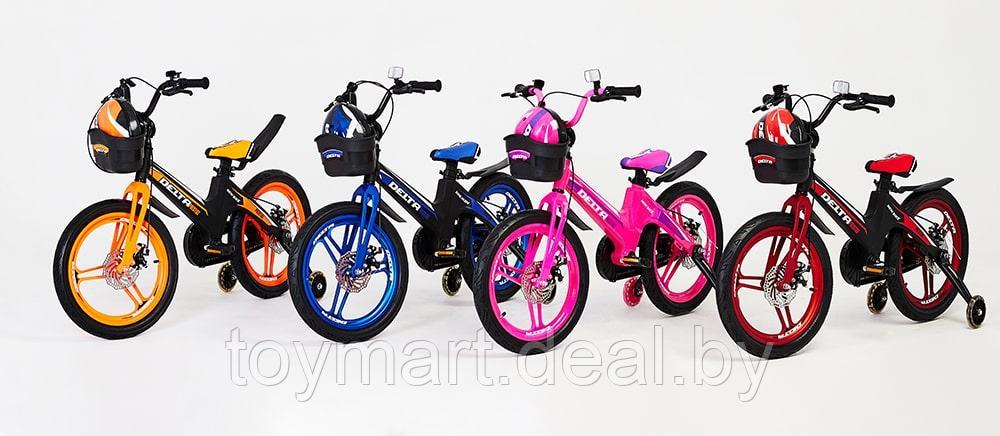 Двухколёсный велосипед - DELTA PRESTIGE, 18" (розовый), магниевые колёса - фото 4 - id-p120564292