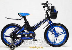Двухколёсный велосипед - DELTA PRESTIGE, 18" (синий), магниевые колёса
