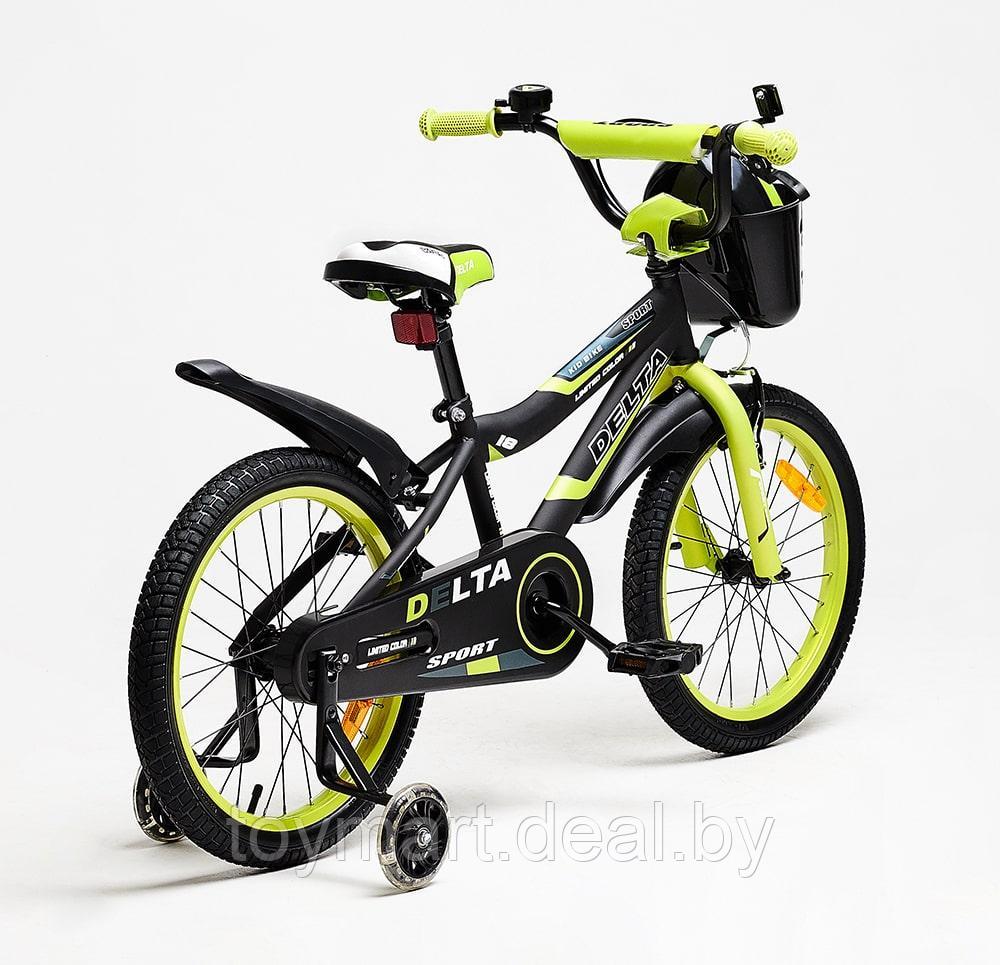 Велосипед двухколёсный - Delta Sport 18" (зелёный/черный, 2020) - фото 5 - id-p122137394