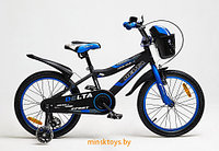 Велосипед двухколёсный - Delta Sport 18" (синий/черный, 2020)