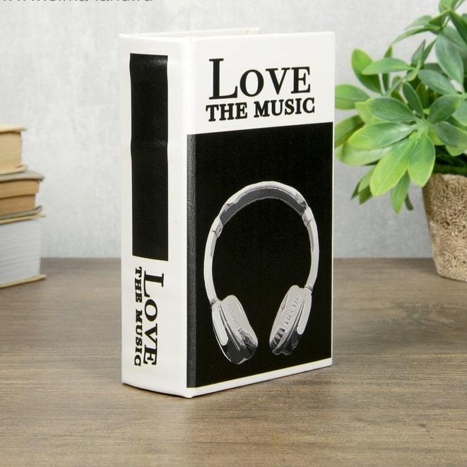 Сейф-книга «Love the music» 17 см - фото 1 - id-p135181092