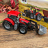 Модель трактора: Трактор уборочный с граблями и ковшом 1:32  Qunxing Toys 550-49A, фото 3