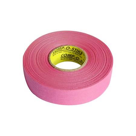 Лента для клюшки Comp-o-stik ™ цветная розовая  24мм х 25м