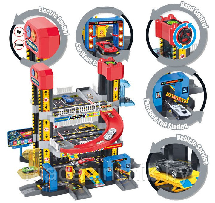 Детский набор Гараж A333-238A, свет, звук - фото 5 - id-p135197323