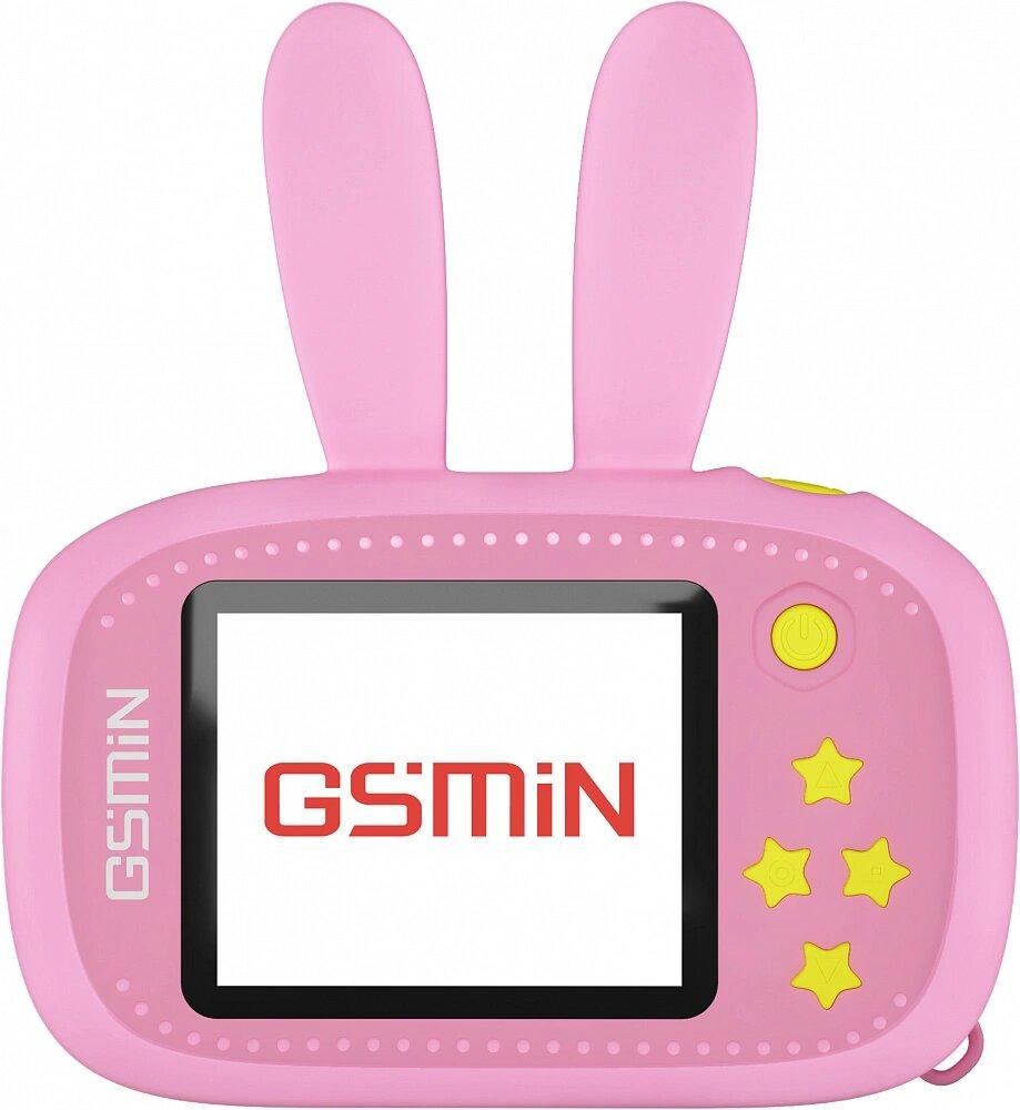 Детская цифровая камера GSMIN Fun Camera Rabbit (розовая) - фото 2 - id-p135197506