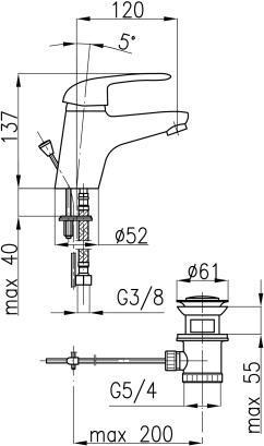 Смеситель для умывальника Armatura Albit 4602-815-00, фото 2