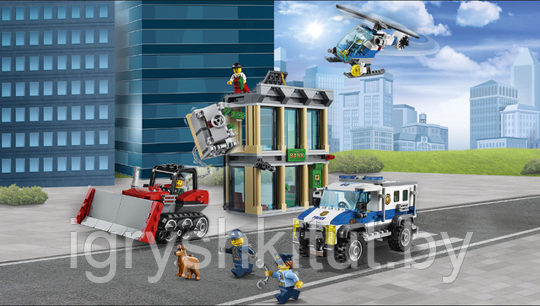 Конструктор Bela Cities "Ограбление на бульдозере", 591 деталь, аналог Lego, арт.10659 - фото 3 - id-p135203034