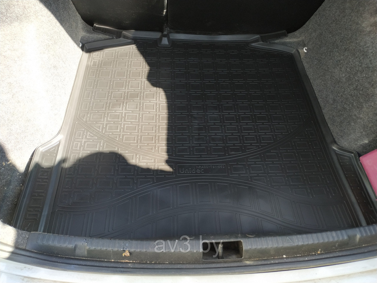 Коврик в багажник Volkswagen Polo 2020- лифтбек / Фольксваген Поло Лифтбек (Norplast)