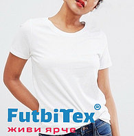 Футболка женская FutbiTex Evolution, белая, 44 (XS)
