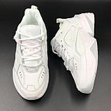 Кроссовки женские Nike Tekno натуральная кожа/ белые/ повседневные/ подростковые, фото 3