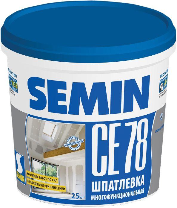 Шпатлевка SEMIN CE 78 25кг универсальная многофункциональная полимерная Синяя крш. РФ