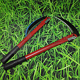 Ручная садовая коса. Серп складной на длинной ручке, 40 см, фото 6