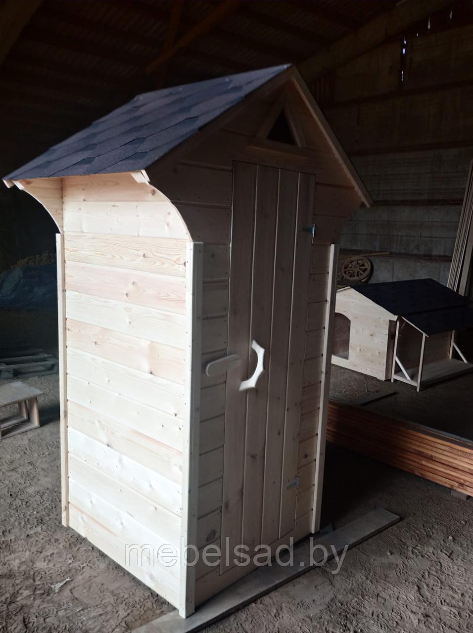 Туалет дачный деревянный "Столбик Люкс" - фото 5 - id-p102442461