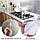 Кухонная алюминиевая фольга - стикер (60смх3м) Масло - защитная и огнестойкая. Серебро, фото 8