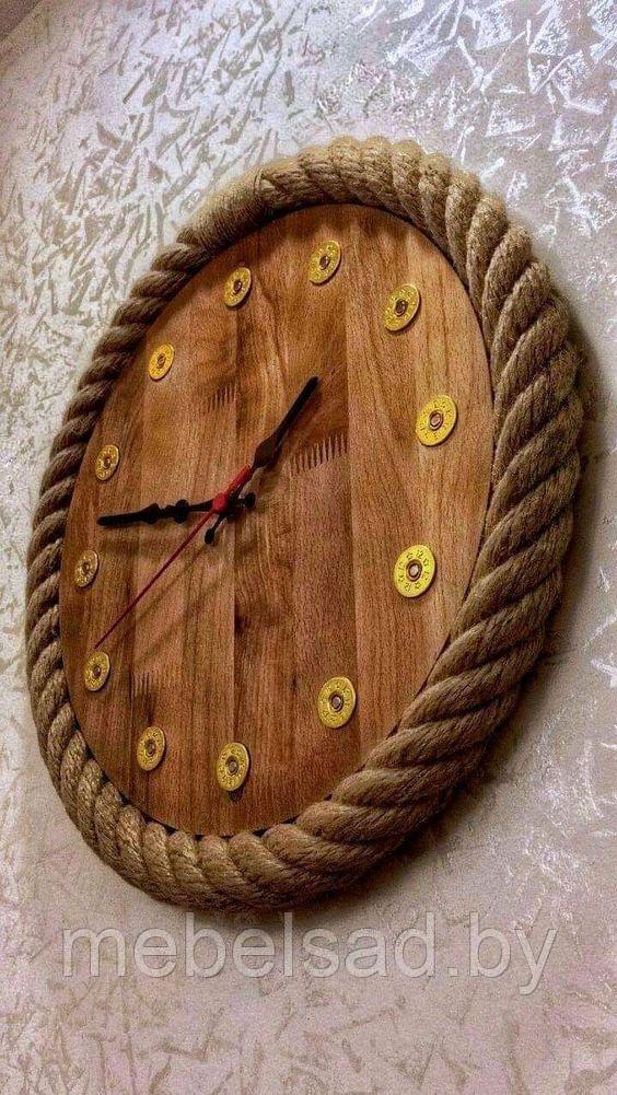 Часы настенные из дерева "Рустик №10"