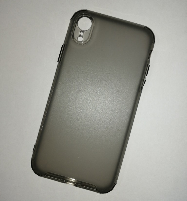 Чехол-накладка JET для Apple Iphone XR (силикон) темно-серый с защитой камеры