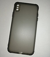 Чехол-накладка JET для Apple Iphone Xs Max (силикон) темно-серый с защитой камеры