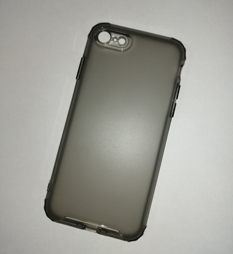 Чехол-накладка JET для Apple Iphone 7 / 8 / Se 2020 (силикон) темно-серый с защитой камеры