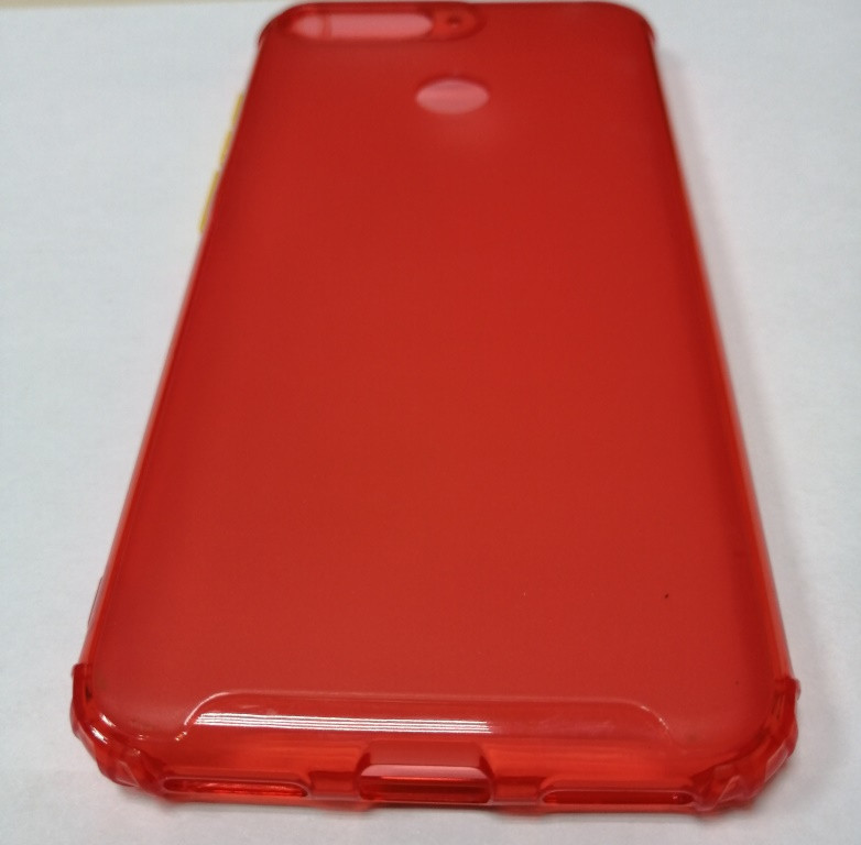 Чехол-накладка JET для Huawei Y6 Prime 2018 (силикон) красный прозрачный усиленный - фото 2 - id-p135345855
