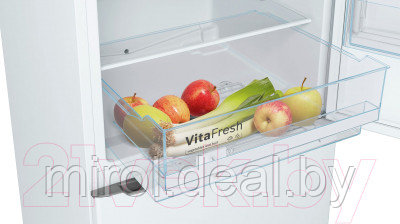 Холодильник с морозильником Bosch KGV36XW21R - фото 3 - id-p135300834