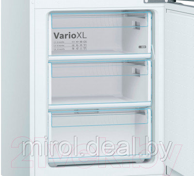 Холодильник с морозильником Bosch KGV36XW21R - фото 4 - id-p135300834