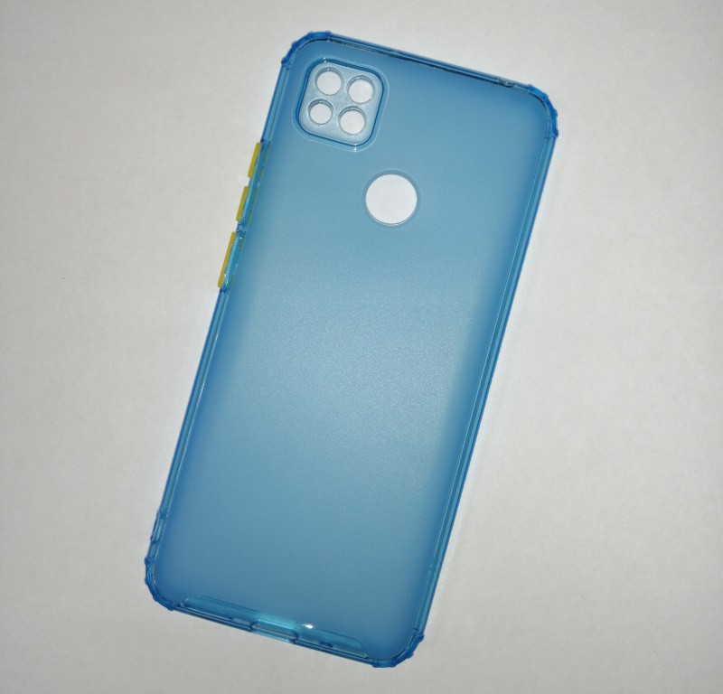 Чехол-накладка JET для Xiaomi Redmi 9C (силикон) голубой с защитой камеры