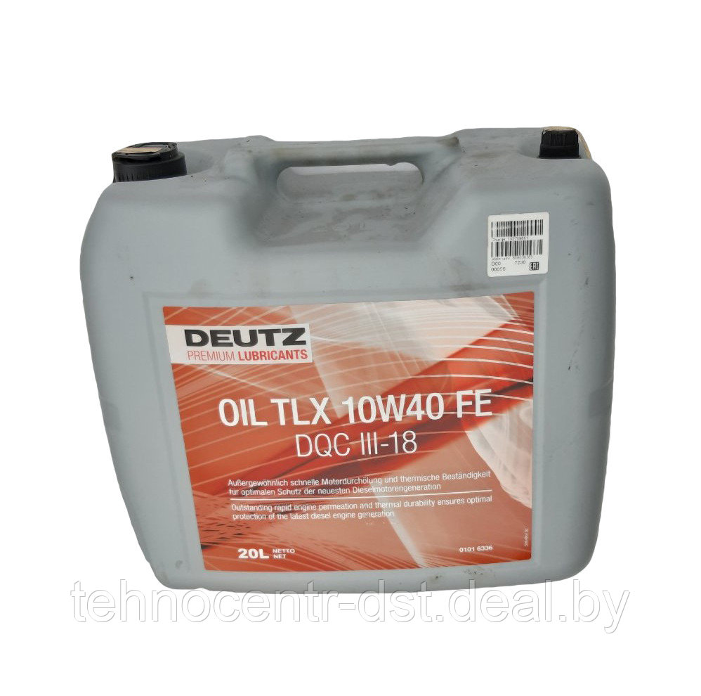 Моторное масло Deutz oil TLX 10W40 FE DQC III-18 - фото 1 - id-p133275213