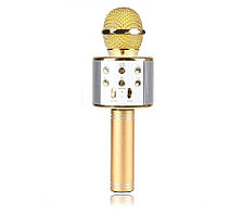 Беспроводной караоке-микрофон WSTER WS-858 (оригинал) Золотой