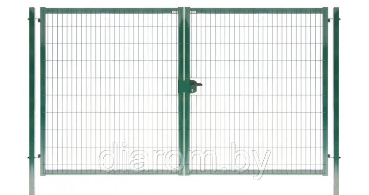 Ворота Medium New Lock 2,03х4,0 RAL 6005 - фото 1 - id-p135350371