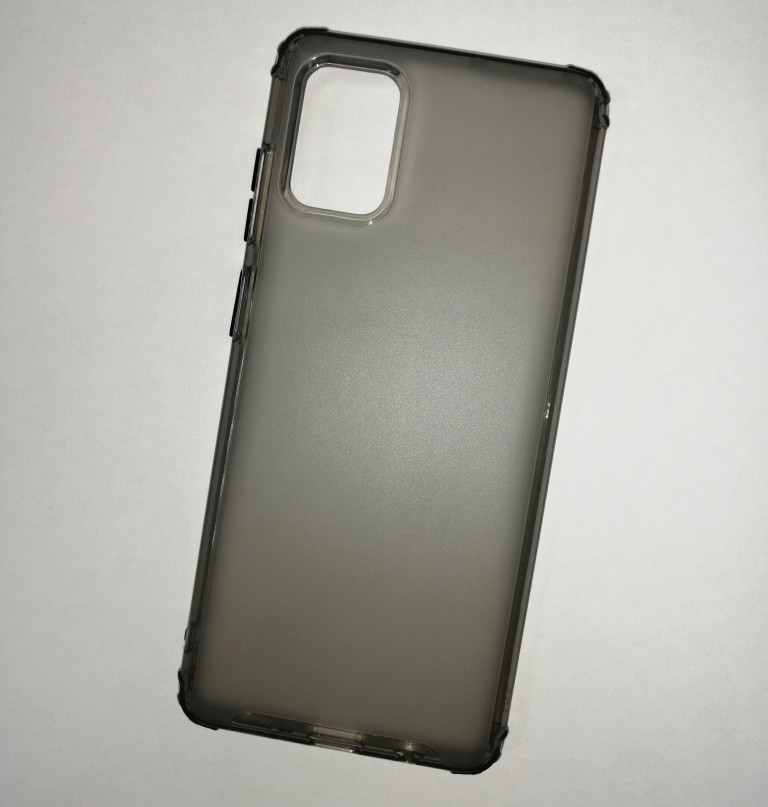 Чехол-накладка JET для Samsung Galaxy A71 (силикон) SM-A715 темно-серый усиленный