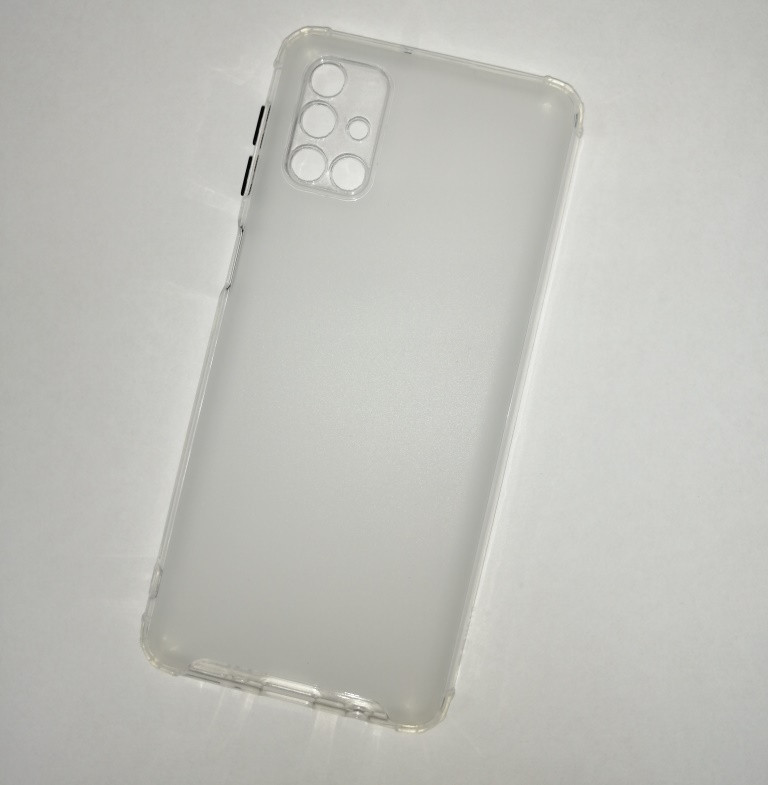 Чехол-накладка JET для Samsung Galaxy M31s SM-M317F (силикон) белый с защитой камеры