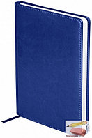 Ежедневник недатированный OfficeSpace Nebraska, 136 листов, обложка - кожзам, синий