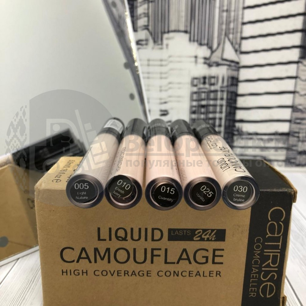 Ультрастойкий консилер для лица Catirise Liquid Camouflage, 5ml Тон 15 Cuantilly - фото 5 - id-p102466033