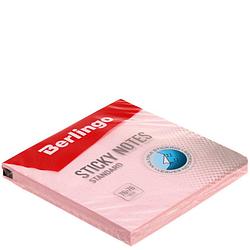 Бумага для заметок с липким краем Berlingo Standard 76*76 мм, 1 блок*100 л., розовая