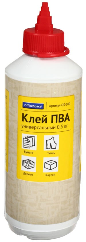 Клей ПВА OfficeSpace 500 г (500 мл) - фото 2 - id-p135388188