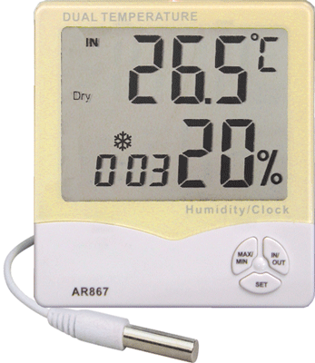 Индикатор температуры и влажности воздуха AR867 - фото 1 - id-p135409650