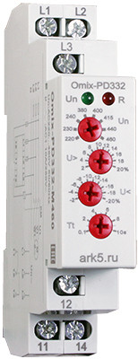 Реле контроля трехфазного напряжения Omix-PD-332 - фото 1 - id-p135411229