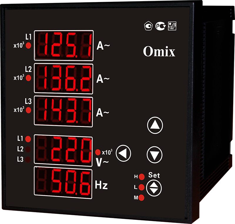 Мультиметр трехфазный щитовой Omix P99-M(AVF)-3-0.5 - фото 1 - id-p135409876