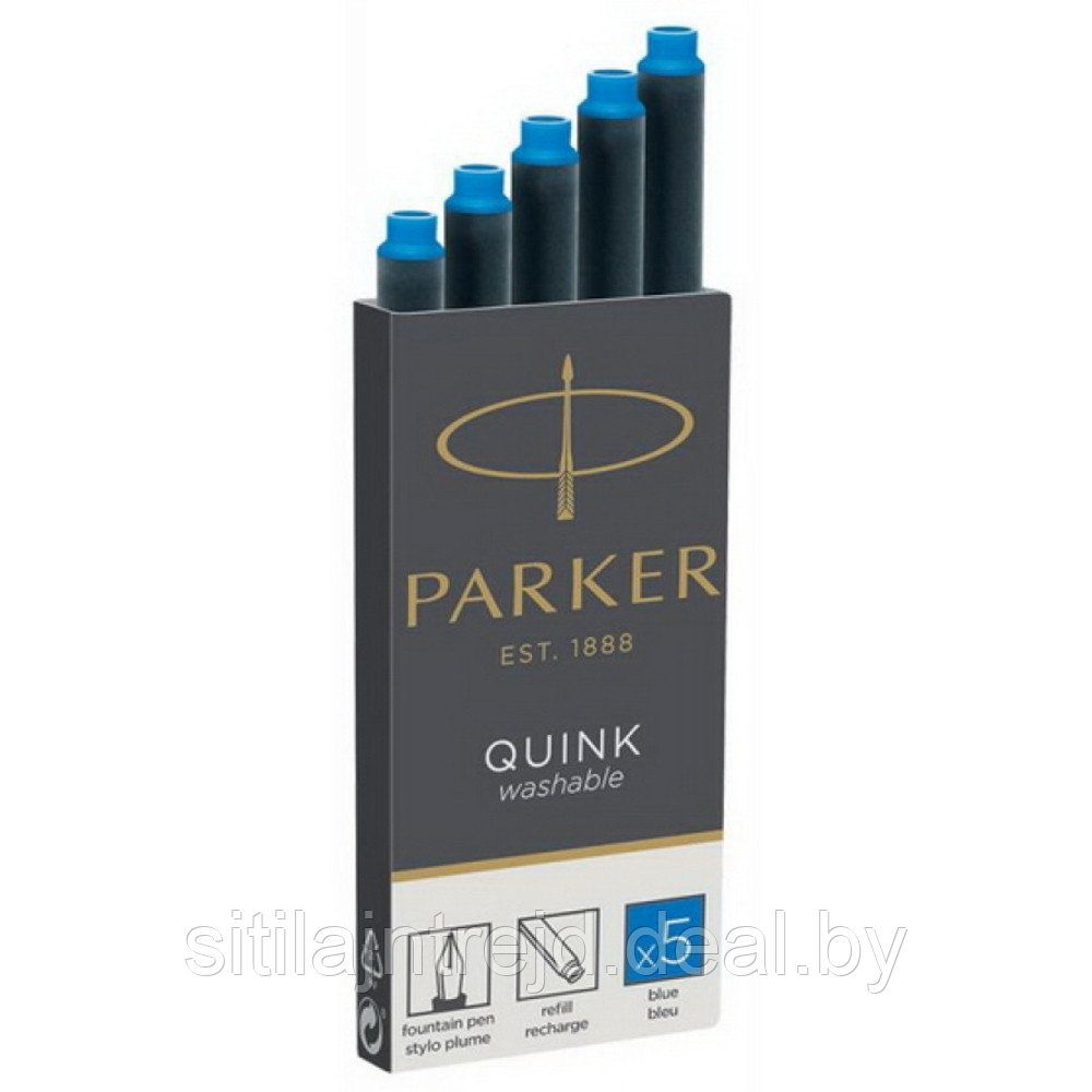 Патрон чернильный "Parker", 75 мм, синий - фото 1 - id-p135455094